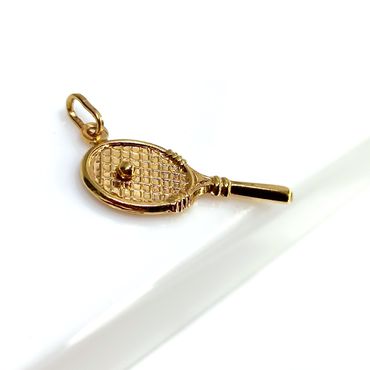 Pingente Raquete em Ouro 18k - Helder Joalheiros 