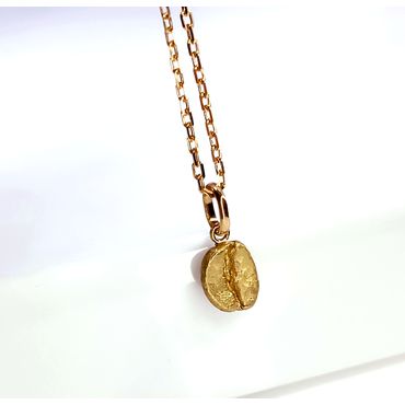 Pingente em Ouro 18k Grão de Café - Helder Joalheiros 