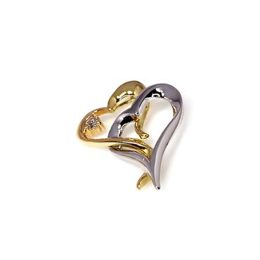 Pingente em Ouro 18k Personalizado Duplo coração - Helder Joalheiros 