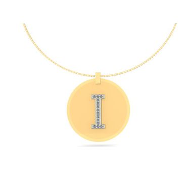 Pingente em Ouro 18k Personalizado placa com Inicial - Helder Joalheiros 
