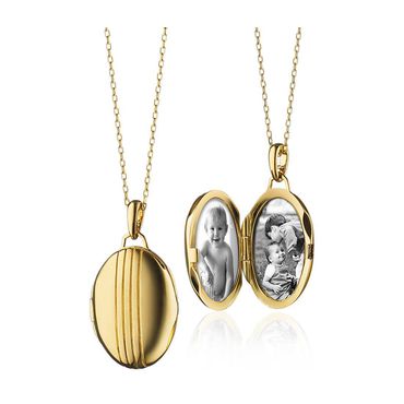 O Relicário Oval em Ouro 18k Eterno Vínculo em Ouro 18k - Helder Joalheiros 