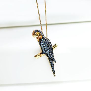 Pingente Papagaio Ouro 18k - Helder Joalheiros 