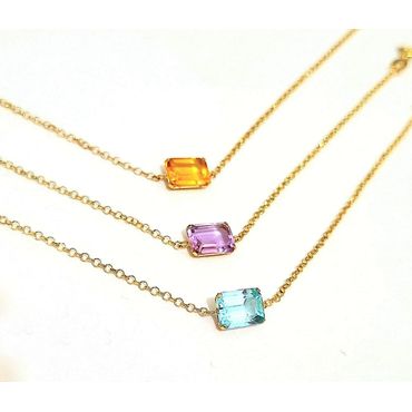 Pulseira em Ouro 18k Personalizada com Pedra Natural Ametista, Topázio Swiss, Citrino e outras pedra... - Helder Joalheiros 