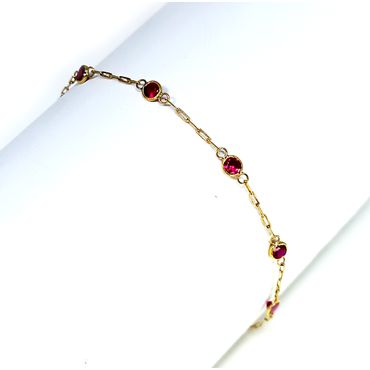Pulseira em Ouro 18k com Zircônias - Helder Joalheiros 