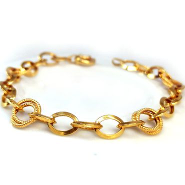 Pulseira em Ouro 18k Círculos Diamantados - Helder Joalheiros 