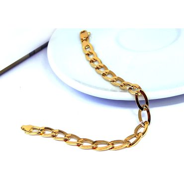 Pulseira Groumet Achatada - Helder Joalheiros 
