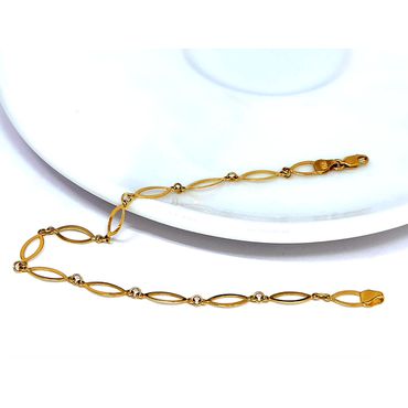 Pulseira em Ouro 18k Chapas Navete - Helder Joalheiros 