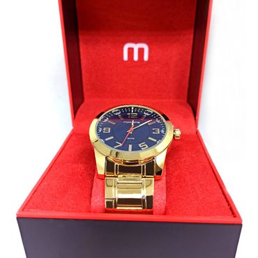 Relógio Mondaine Dourado Masculino de Pulso - Helder Joalheiros 