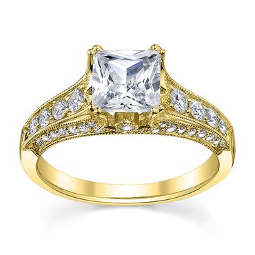 Solitário de Noivado com Diamante Prince - Helder Joalheiros 