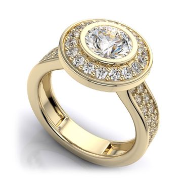  Solitário com Diamante - Ouro 18k - Helder Joalheiros 
