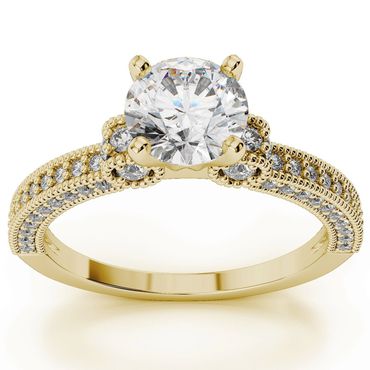 Anel Solitário em Ouro 18k com Diamante de 35 Pontos - Helder Joalheiros 