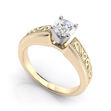 Solitário em ouro 18k com Diamante - Helder Joalheiros 