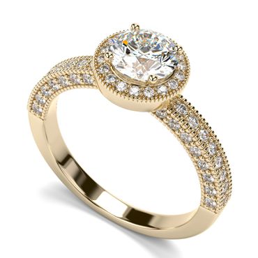 Solitário de Noivado com Diamantes de 80 ct Ouro 18k 750 - Helder Joalheiros 