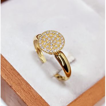 Anel em Ouro 18k Cravejado - Helder Joalheiros 