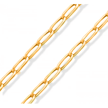 Corrente em Ouro 18k Groumet Longa Fina - Helder Joalheiros 