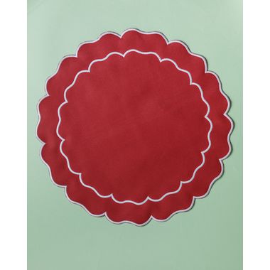 Jogo americano Istambul vermelho - ATELIER COUVERT
