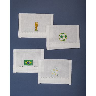 Set de guardanapo de coquetel Copa do Mundo - ATELIER COUVERT