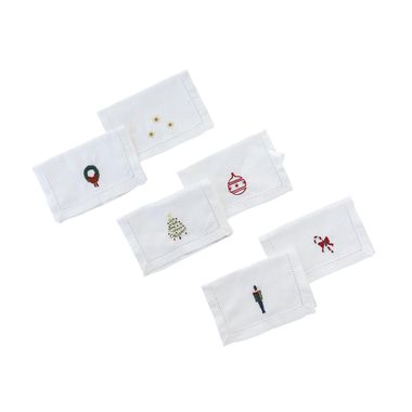 Set Guardanapos de Coquetel Xmas - ATELIER COUVERT