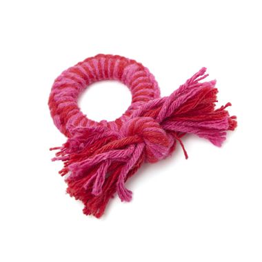 Porta guardanapo sisal pink e vermelho - ATELIER COUVERT