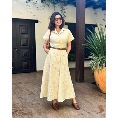 Vestido de Laise Jolie Marfim