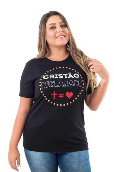 Camiseta Baby Look Cristão Declarado Feminina - IPROMOVE