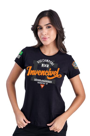 Camiseta Baby Look Campori Ucb Fé Invencível Feminina - IPROMOVE