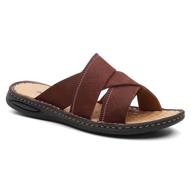 CHINELO CONFORTO MASCULINA ANORI TERRACOTA - Bernatoni Calçados