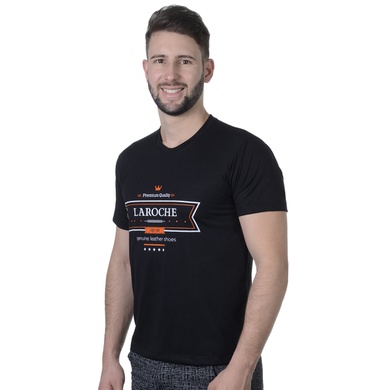 Camiseta Masculina Laroche - Preto - 02153A-2722 - Calçados Laroche