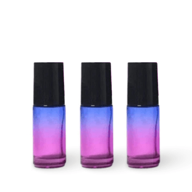 Frasco de Vidro 05ml Roll-on Degradê Kit com 3 - Aroma Acessórios