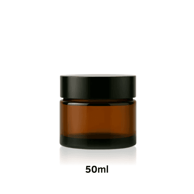 Pote De Vidro Para Creme 50ml Preto - Aroma Acessórios