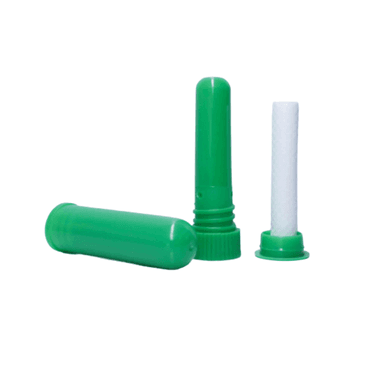 Inalador Nasal Plástico P/ Óleos Essenciais Kit c/2 - Verde - Aroma Acessórios