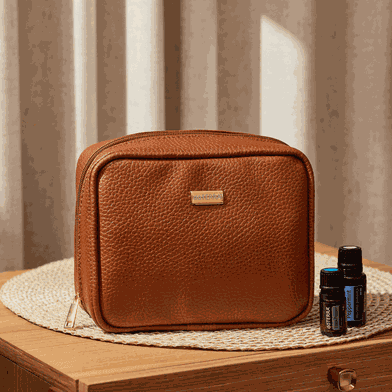 Estojo Confort Caramelo dōTERRA Para 24 Frascos De 05 E 15ml E Ro... - Aroma Acessórios