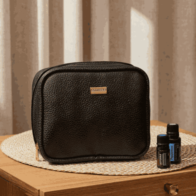 Estojo Confort Preto dōTERRA Para 24 Frascos De 05 E 15ml E Roll-... - Aroma Acessórios