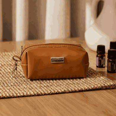 Necessaire Pettit Travel Caramelo dōTERRA Para 10 Frascos De 5ml - Aroma Acessórios