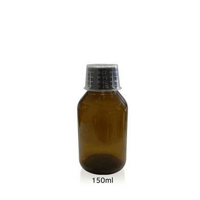 Frasco De Vidro p/ Xarope 150ml - Aroma Acessórios