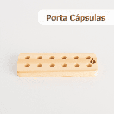 Porta Cápsulas Madeira Gota Para 12 Cápsulas - Aroma Acessórios
