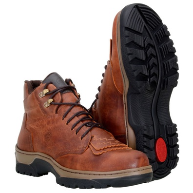 Tênis Country Masculino Couro Rustic Castor - 902... - JMCOUNTRY