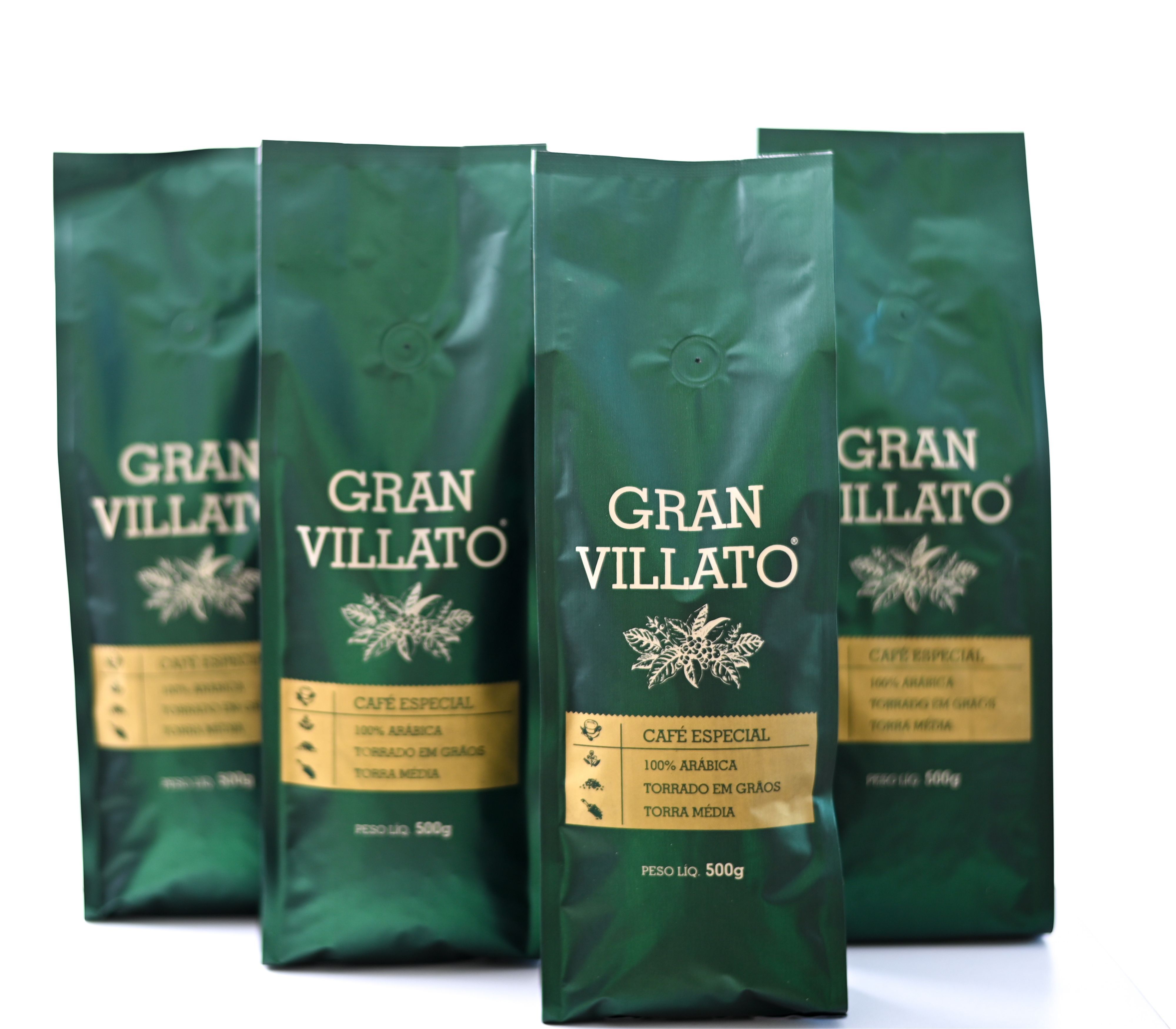 Kit com 4 Cafés Especiais Torrado em Grãos - Café Gran Villato