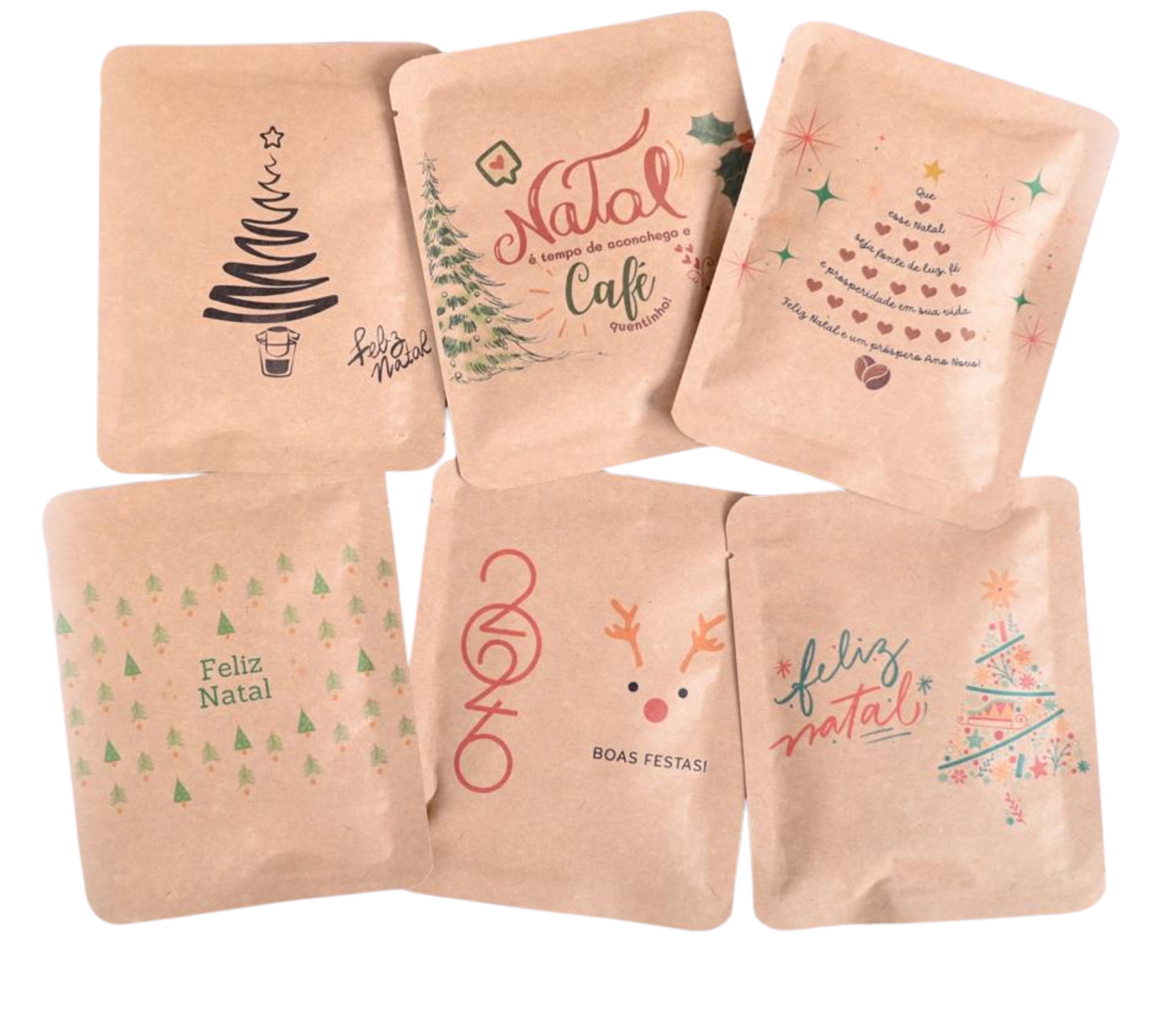 Kit com 6 - Drip Coffee Natalino - Café Gran Villato