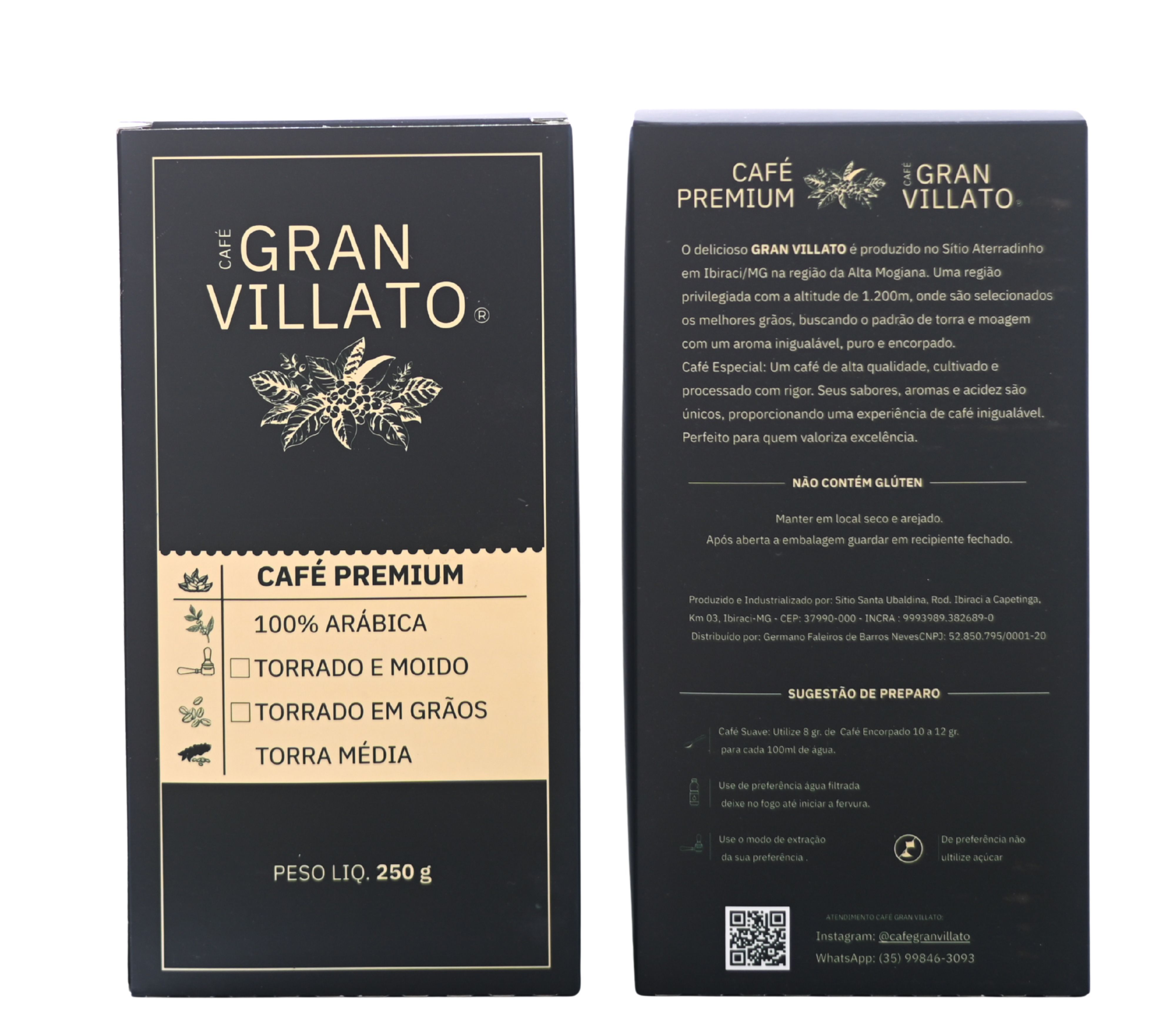 Café Premium em Grãos 250g - Café Gran Villato