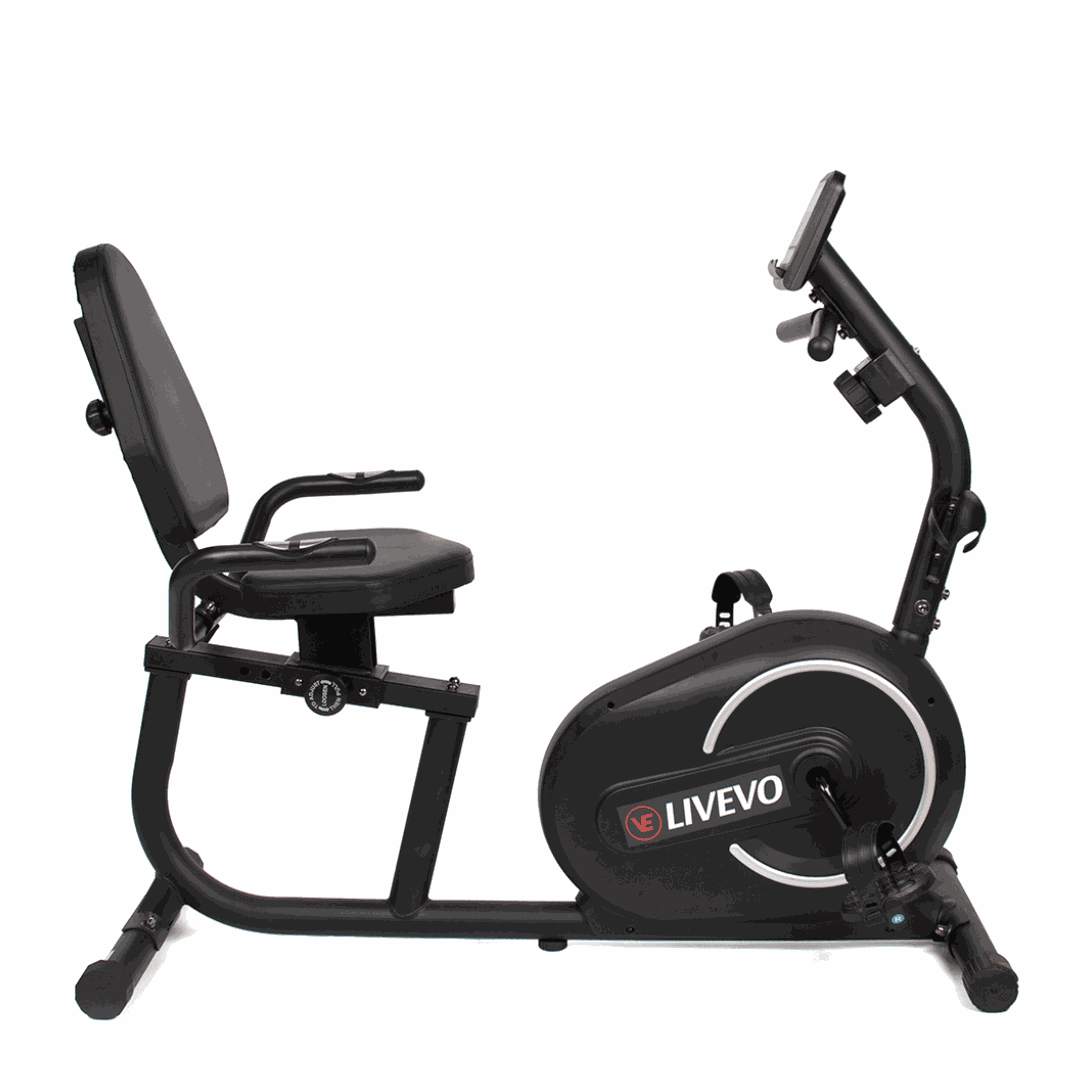 Bicicleta Horizontal LV-H200 | Livevo - LV-H200 - VAI DE CARDIO