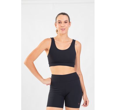 Top Cropped Regata Fitness - Preto