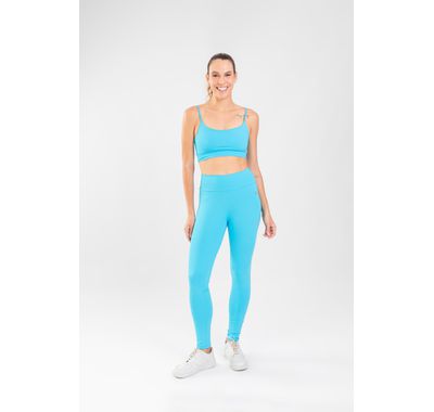 Calça Legging Feminina Básica - Azul Pacific