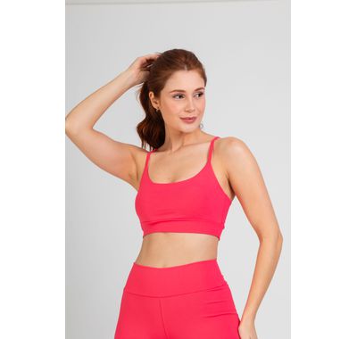 Top Alcinha Fitness - Coral