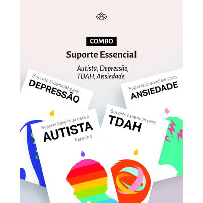 Combo Suporte Essencial - 10x TDAH +10x Ansiedade +10x Depressão + 10x Autismo