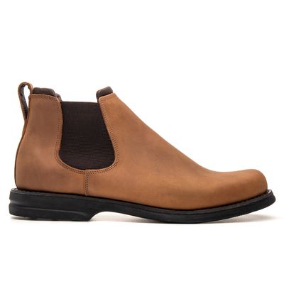 BOTA CHELSEA COMFORT COURO HIDROFUGADO CARAMELO - COUROWEST