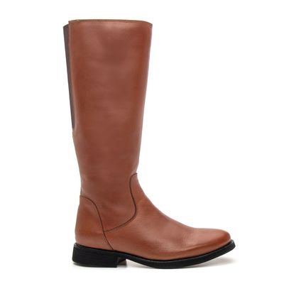 BOTA MONTARIA FEMININA COURO CARAMELO - COUROWEST