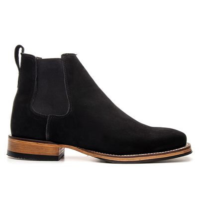 BOTA TEXANA COURO NOBUCK PRETO - COUROWEST