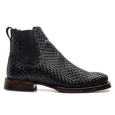 BOTA TEXANA COURO TRICÊ PRETO - COUROWEST
