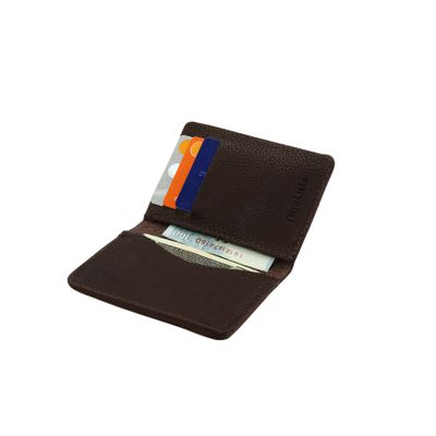 CARTEIRA SLIM COURO FLOATHER CAFÉ - COUROWEST